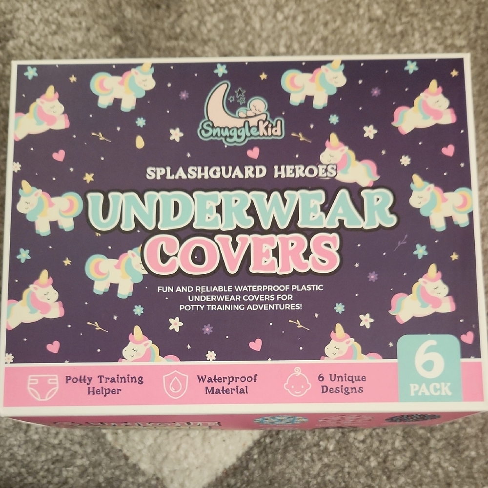 6 NWOT SnuggleKid Unicorn Underwear Covers 2T
